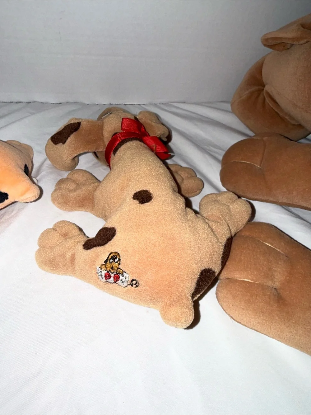 Vintage 1980s pound puppies.  Set of 4.